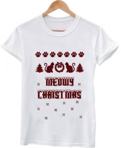 Meowy Christmas tshirt