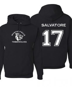 Mystic falls Salvatore 17 Hoodie Twoside