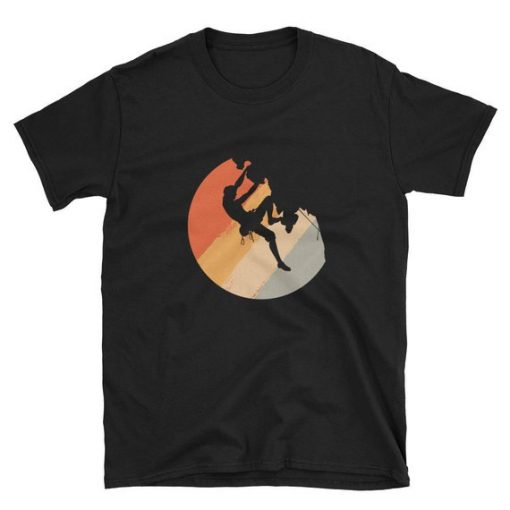 Retro Colour Rock Climbing TShirt