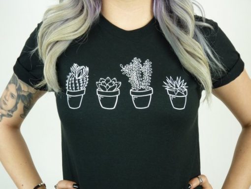 Succulent Cactus T shirt