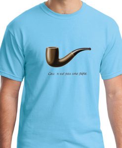 This is not a pipe deep sky blue tshirt