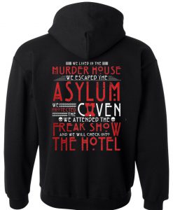 american horror story hoodie back