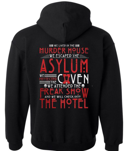 american horror story hoodie back