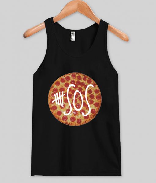 five second of summer pizza tanktop