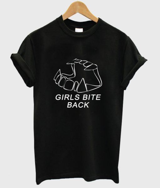 girls bite back black tshirt