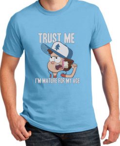 gravity falls trust me sky blue tshirt