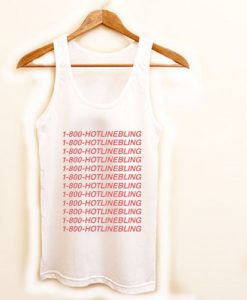 hotlinebling pink tanktop