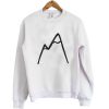 mountain sweatshirt white