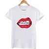 red lips shirt