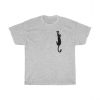 Black Cat Holding On Unisex T Shirt