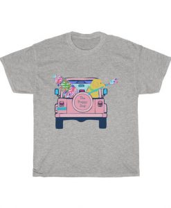 Preppy Pink Jeep Retriever Sup Board Unisex T Shirt