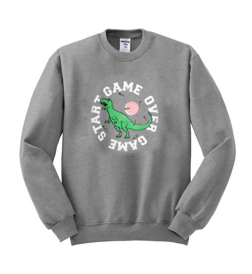 a dinosaur sweatshirt