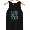 born on the beach tanktop