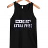 exercise extra fries tanktop