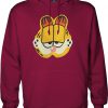 garfield hoodie maroon