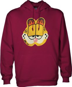 garfield hoodie maroon