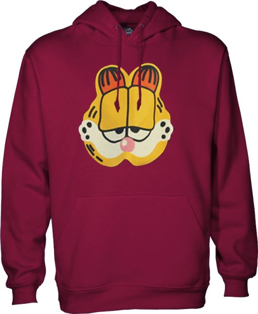 garfield hoodie maroon