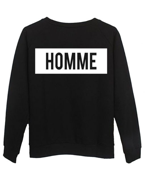 homme sweatshirt back