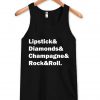 lipstick & diamonds tanktop