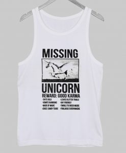 missing unicorn tanktop