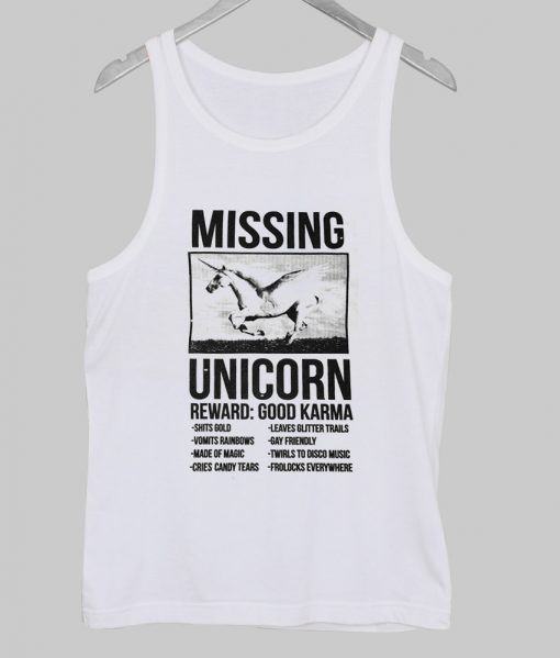 missing unicorn tanktop