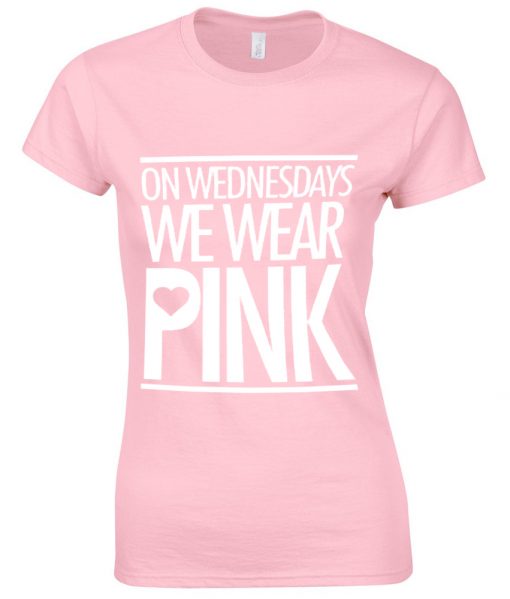 on wednesday we wear pink tshirt