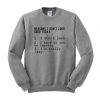 reason i dont look good today sweatshirt