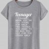 teenager tshirt