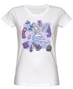 Alice in Wonderland Falling Tshirt