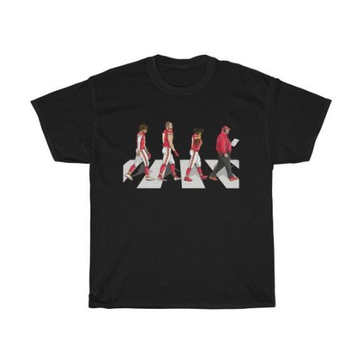 Kansas City Chiefs Mahomes Kelce Cross Abbey Road T Shirt