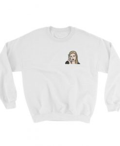 Mean Girls Eye Roll Karen Smith Illustration Sweatshirt