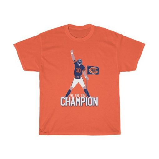 Mitch Rubisky Chicago Bears We Are The Champions Freddie Mercury Parody T Shirt