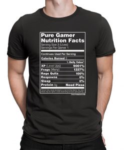 Pure Gamer Nutrition Facts T-shirt