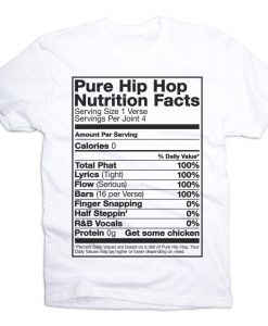 Pure Hip-Hop Nutrition Facts T-Shirt