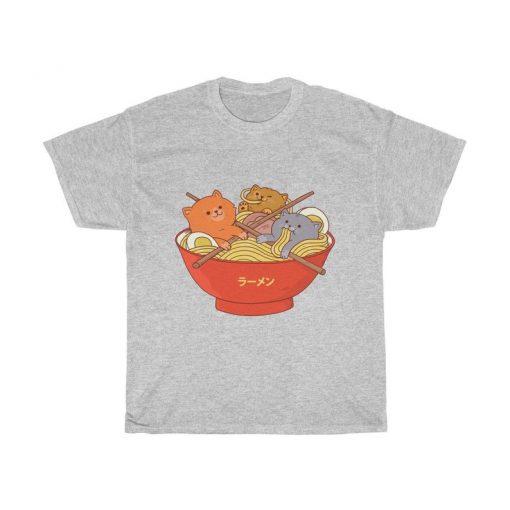 Ramen Noodles And Cats Unisex T Shirt