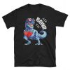 Valentines Day Dinosaur RAWR T shirt