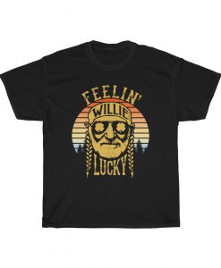 Vintage Feelin' Willie Lucky Irish Funny ST. Patrick's Day T Shirt