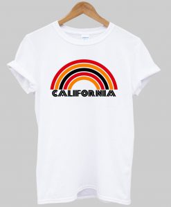 california rainbow tshirt