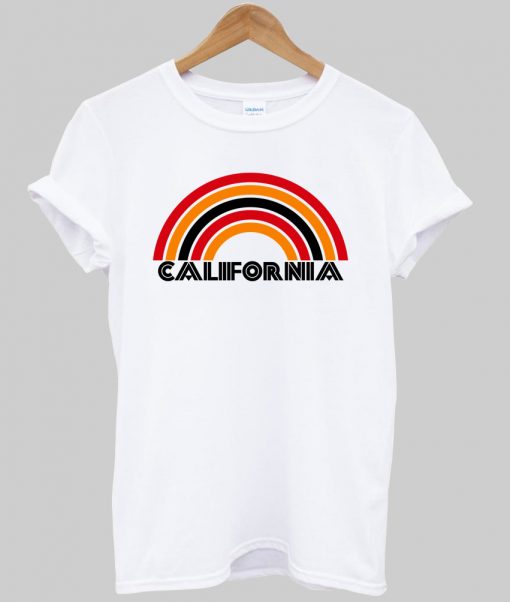 california rainbow tshirt