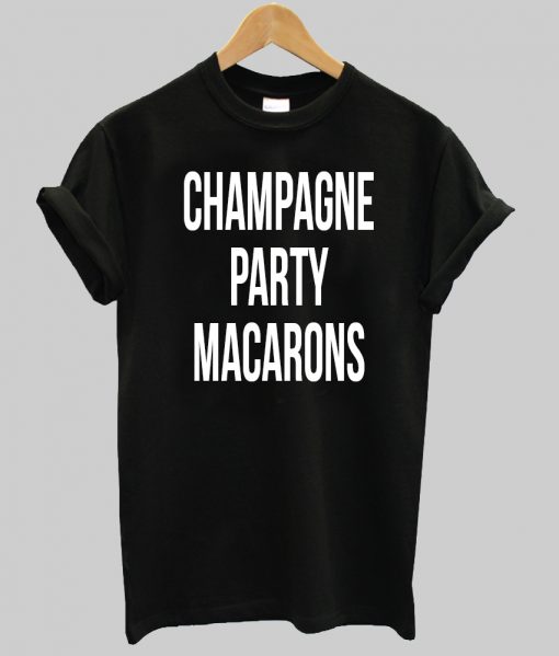 champagne party macarons tshirt