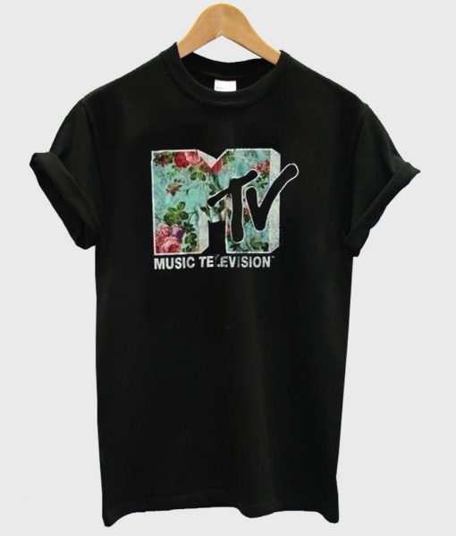 mtv flower tshirt