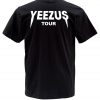 yeezus tour tshirt back