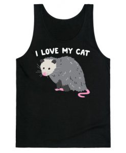 I Love My Cat Opossum Tanktop