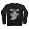 I Workout So I Can Eat Garbage Raccoon Crewneck Sweatshirt