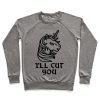 I'll Cut You Switchblade Unicorn Crewneck Sweatshirt