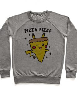 Pizza Pizza Pikachu Parody Crewneck Sweatshirt