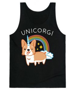 Unicorgi Corgi Unicorn Tank Top