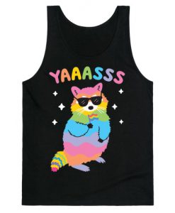 Yas Rainbow Raccoon Tank Top