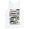 Destroy The Patriarchy Not The Planet Tank Top