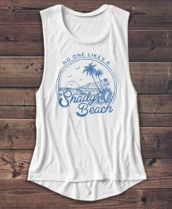 Beach Shirt - Muscle Tank - Shady Beach - Summer Tanktop